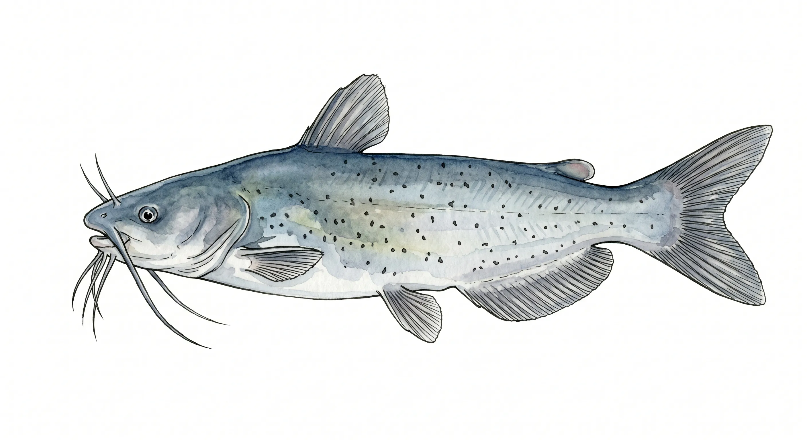 Channel Catfish illustration — Smith Lake, Alabama